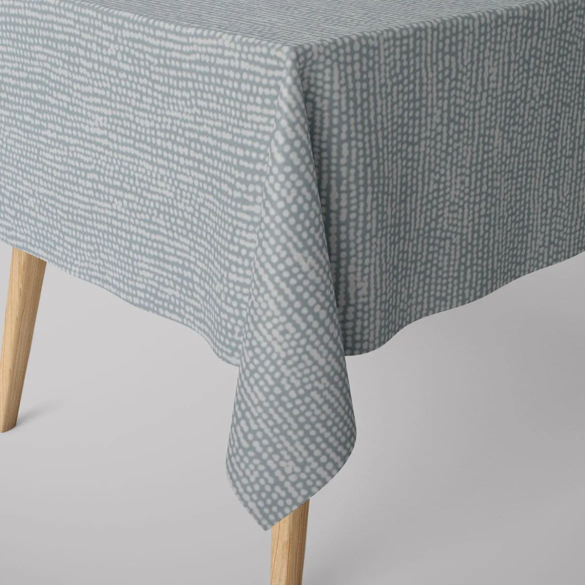SCHÖNER LEBEN. Tischdecke STUDIO G Rainfall Regentropfen mineral blau weiß verschiedene Größen