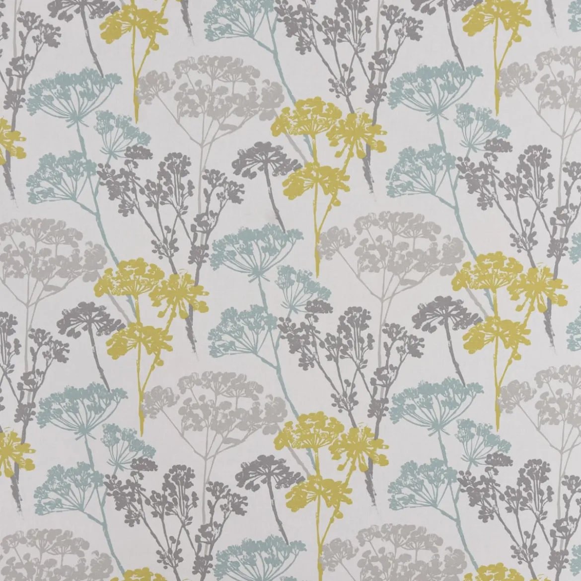 SCHÖNER LEBEN. Tischdecke STUDIO G Blumen Gräser Mineral blau grün grau verschiedene Größen