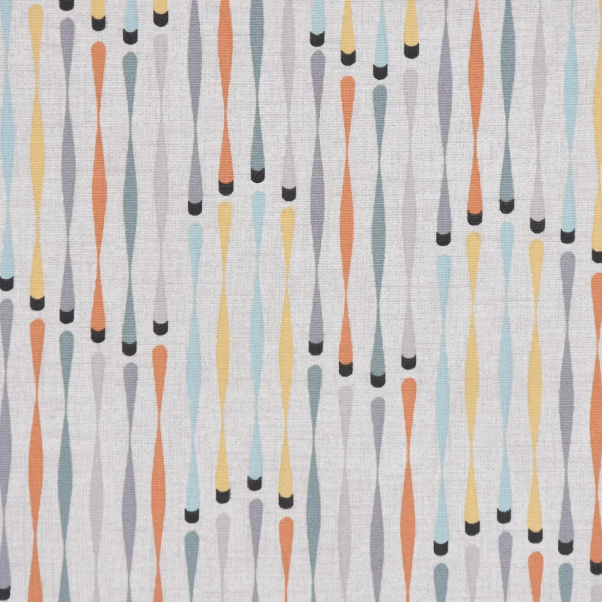 SCHÖNER LEBEN. Tischdecke STUDIO G geometrisch Stäbchen beige blau gelb orange grau verschiedene Größen