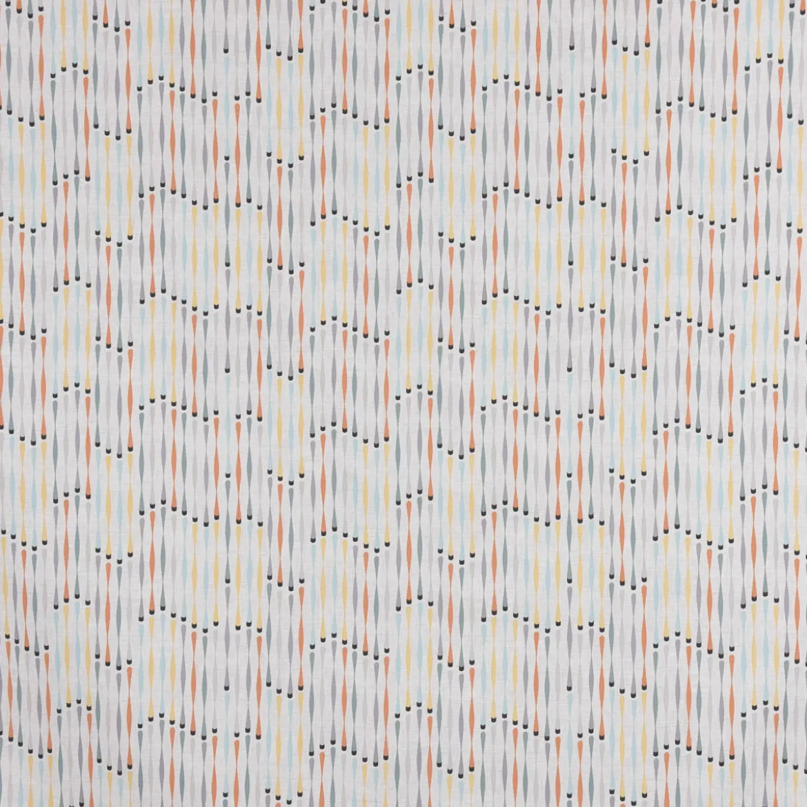 SCHÖNER LEBEN. Tischdecke STUDIO G geometrisch Stäbchen beige blau gelb orange grau verschiedene Größen