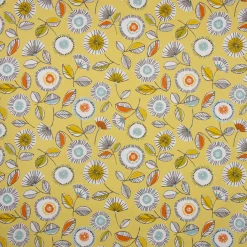 SCHÖNER LEBEN. Tischdecke Sundance Blumen hellgrün braun orange aqua verschiedene Größen