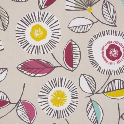 SCHÖNER LEBEN. Tischdecke Sundance Blumen beige ocker beere aqua verschiedene Größen