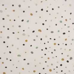 SCHÖNER LEBEN. Tischdecke Tupfen Pünktchen wollweiß mint ocker schwarz verschiedene Größen