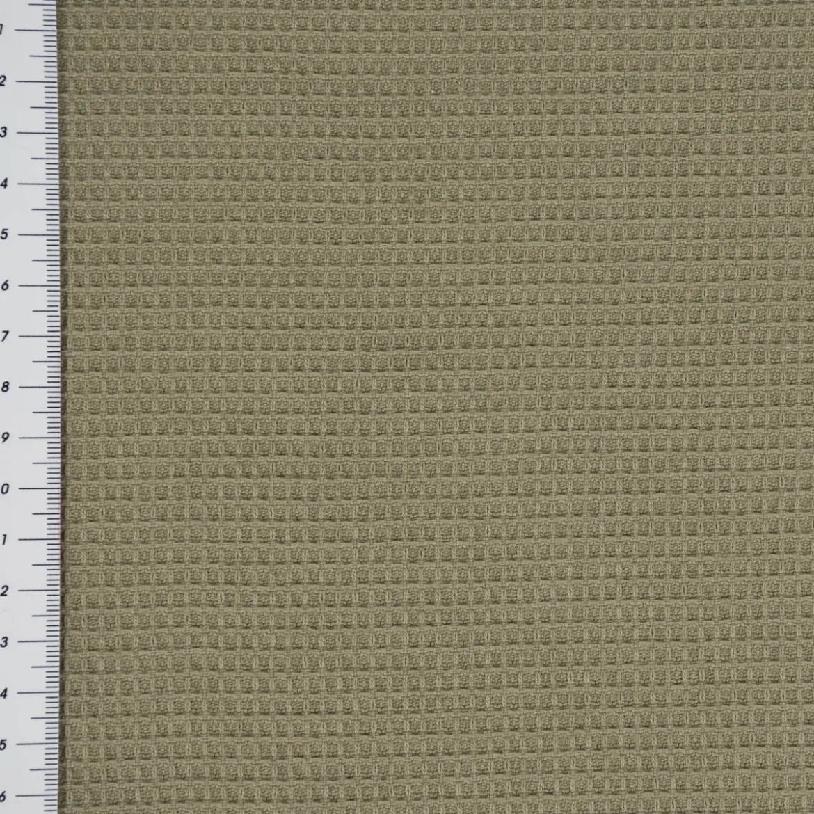 SCHÖNER LEBEN. Tischdecke Waffelrelief Kästchenstruktur uni khaki-grün verschiedene Größen