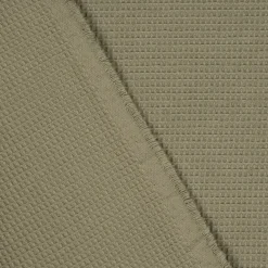 SCHÖNER LEBEN. Tischdecke Waffelrelief Kästchenstruktur uni khaki-grün verschiedene Größen