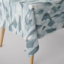 SCHÖNER LEBEN. Tischdecke Wellen blau verschiedene Größen