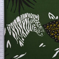 SCHÖNER LEBEN. Tischdecke ZOOP Blumen Zebra grün braun weiß schwarz verschiedene Größen