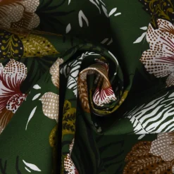 SCHÖNER LEBEN. Tischdecke ZOOP Blumen Zebra grün braun weiß schwarz verschiedene Größen