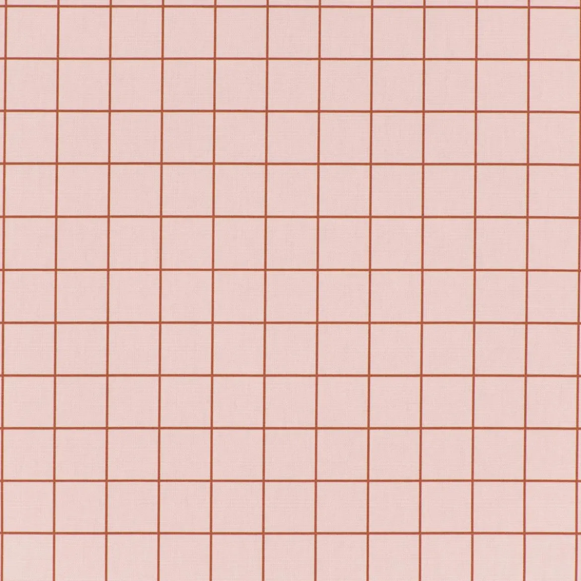 SCHÖNER LEBEN. Tischläufer aus Baumwollcanvas Jacques Gitterkaro rosa braun 40x160cm