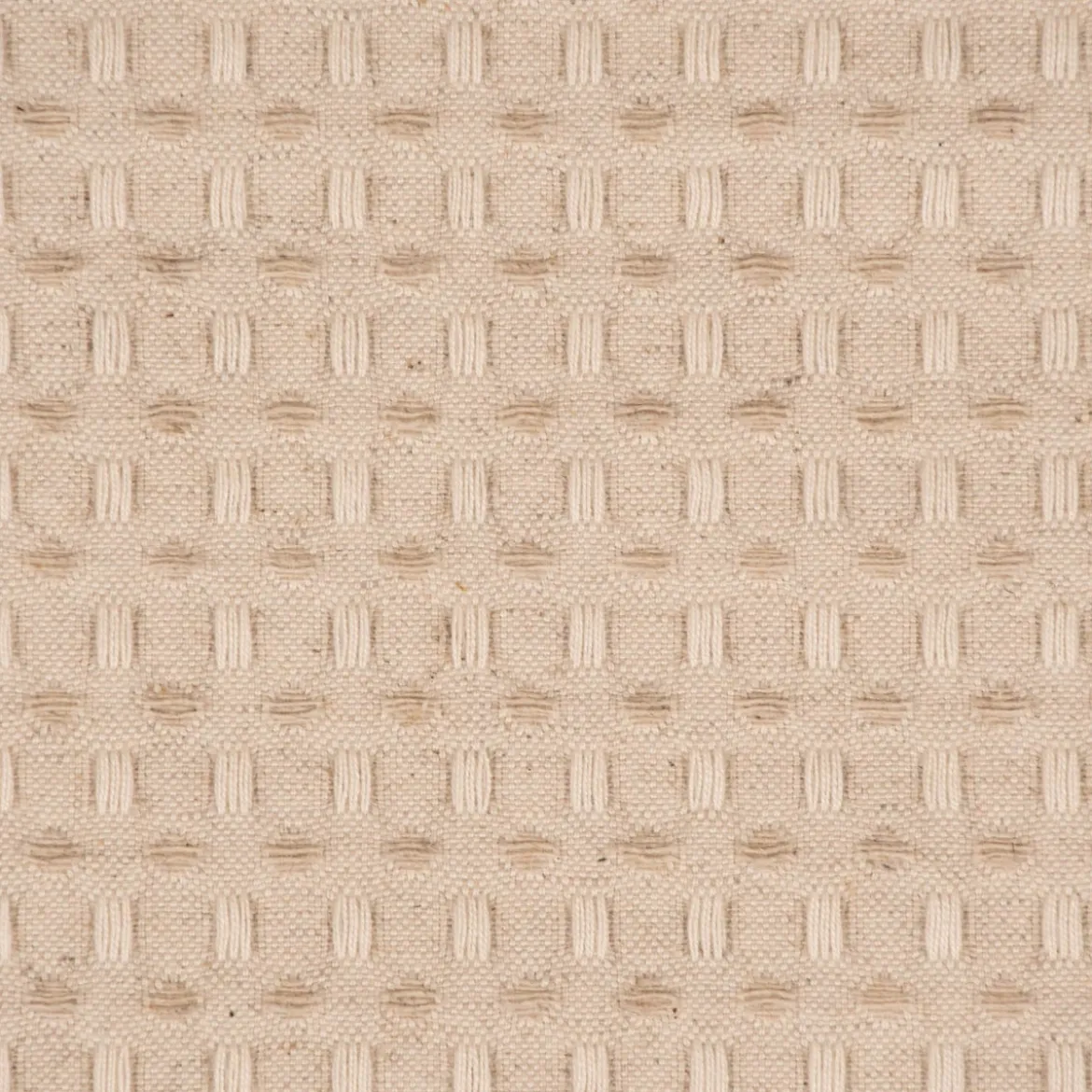 SCHÖNER LEBEN. Tischläufer Baumwollstoff Reliefstruktur natur 40x160cm