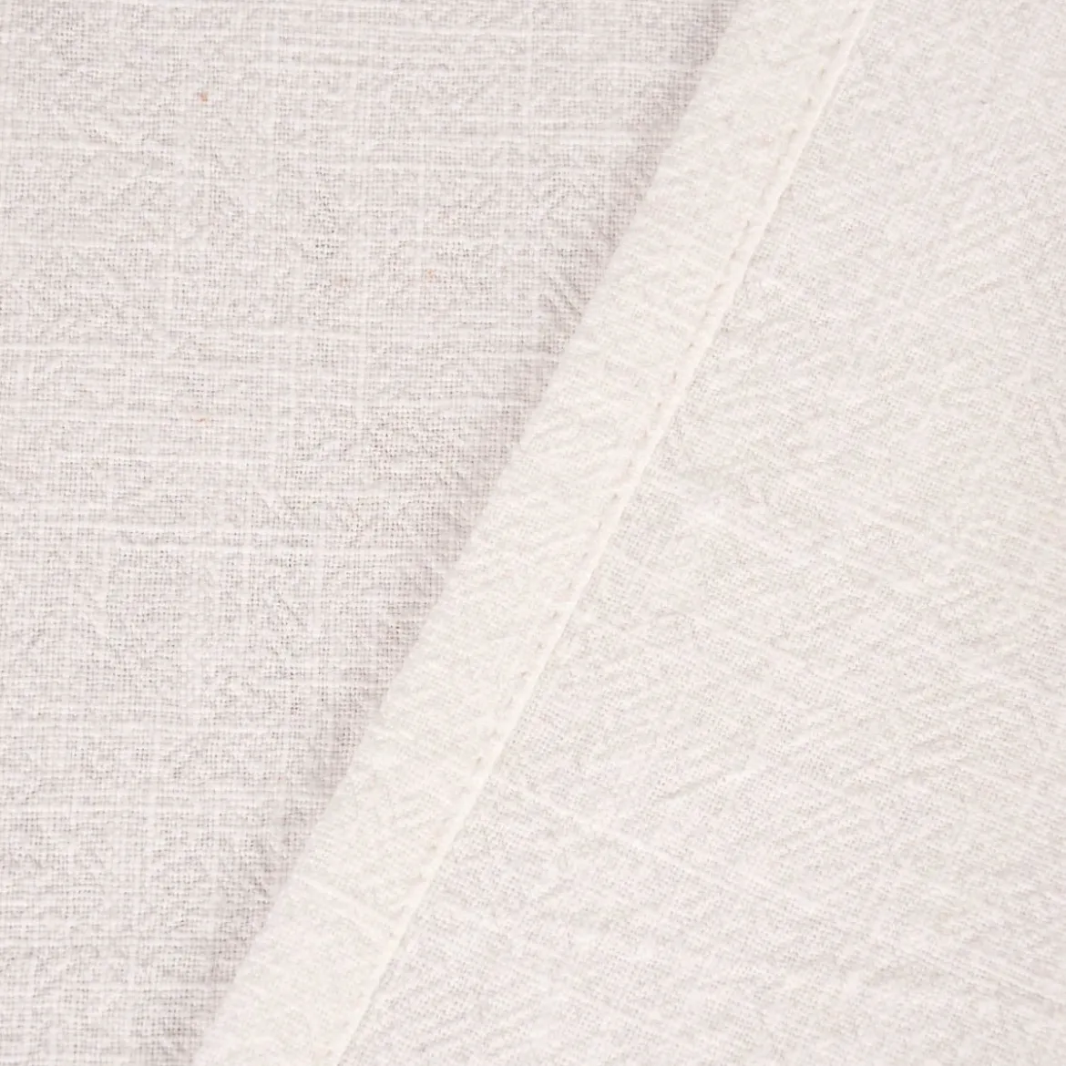 SCHÖNER LEBEN. Tischläufer Bio Ramie Leinenoptik cremeweiß 40x160cm