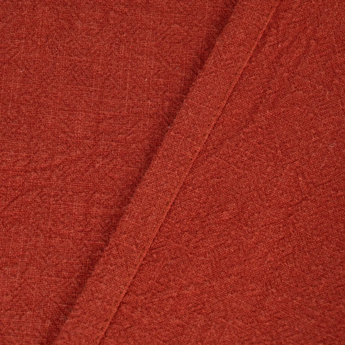 SCHÖNER LEBEN. Tischläufer Bio Ramie Leinenoptik rost 40x160cm