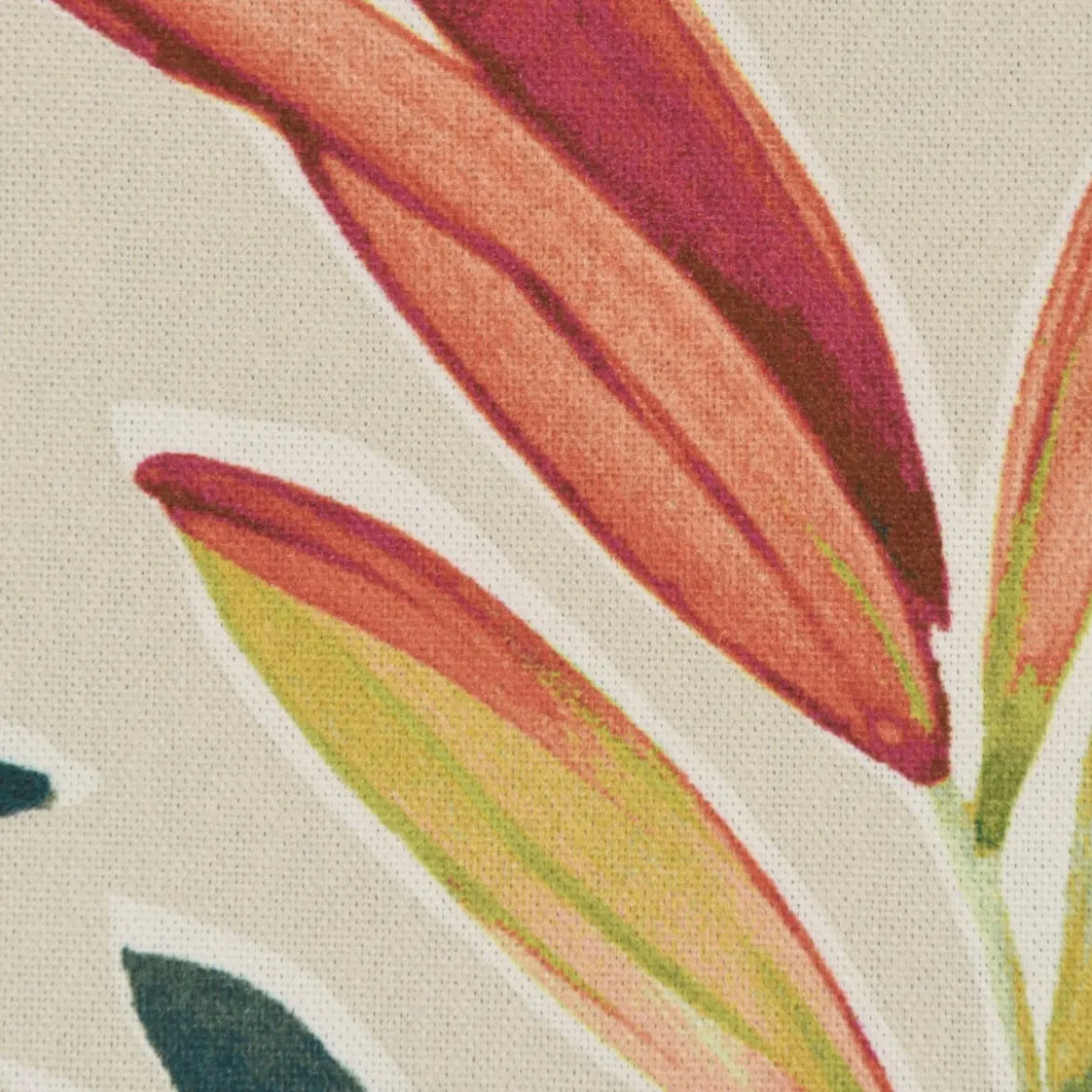 SCHÖNER LEBEN. Tischläufer Blätter Zweige beige grün rot 40x160cm