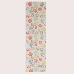 SCHÖNER LEBEN. Tischläufer Bramley Apfel Kiwi weiß rot grün beige 40x160cm