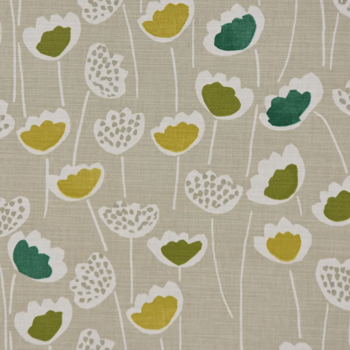 SCHÖNER LEBEN. Tischläufer Clara Cactus Blumen grau grün 40x160cm