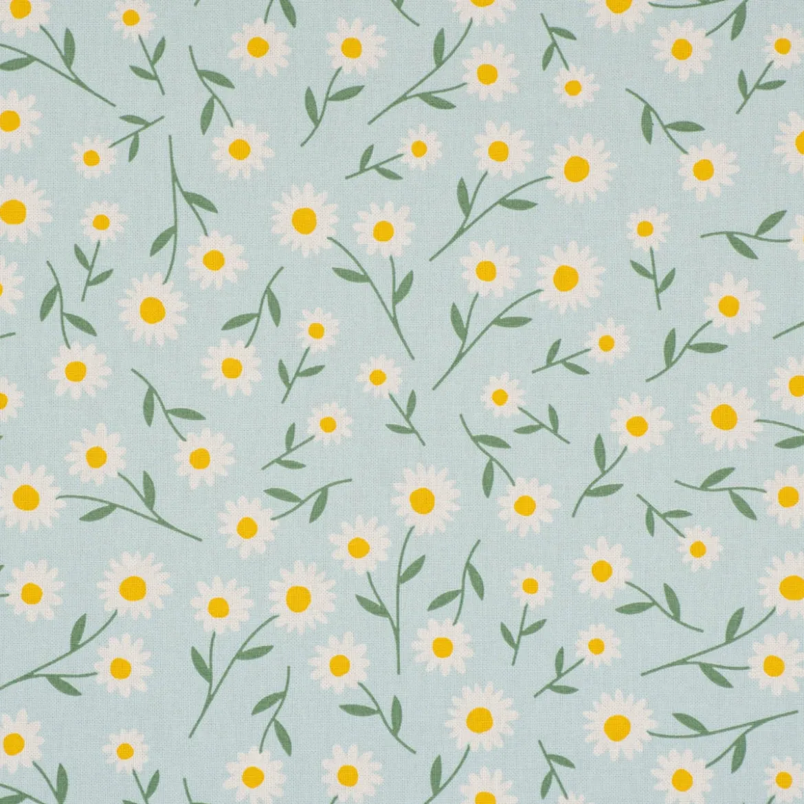 SCHÖNER LEBEN. Tischläufer Daisy Sweet Field Gänseblümchen Leinenlook hellblau oder natur weiß 40x160cm