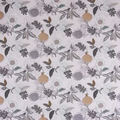 SCHÖNER LEBEN. Tischläufer DIVALI Blumen Blüten Blätter Vogel weiß grau mint braun 40x160cm