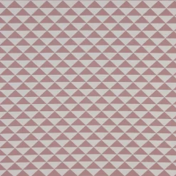 SCHÖNER LEBEN. Tischläufer Dreiecke altrosa weiß 40x160cm