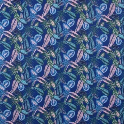SCHÖNER LEBEN. Tischläufer Dschungelpflanzen blau grün rosa 40x160cm