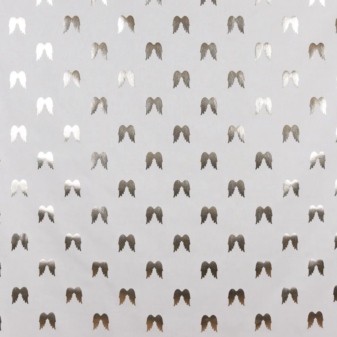 SCHÖNER LEBEN. Tischläufer Engelsflügel weiß silber metallic 40x160cm