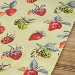 Schöner Leben Tischläufer Erdbeeren Brombeeren grün rot 40x160cm