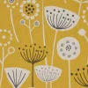 SCHÖNER LEBEN. Tischläufer Fryett`s Halbpanama Blumen abstrakt ockergelb 40x160cm