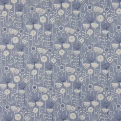 SCHÖNER LEBEN. Tischläufer Fryett`s Halbpanama Blumen abstrakt blau 40x160cm
