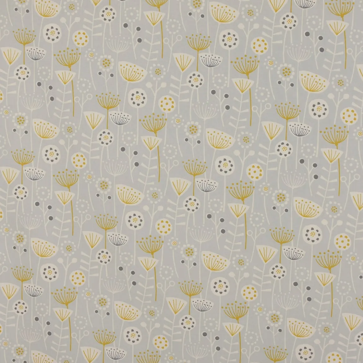 SCHÖNER LEBEN. Tischläufer Fryett`s Halbpanama Blumen abstrakt grau 40x160cm