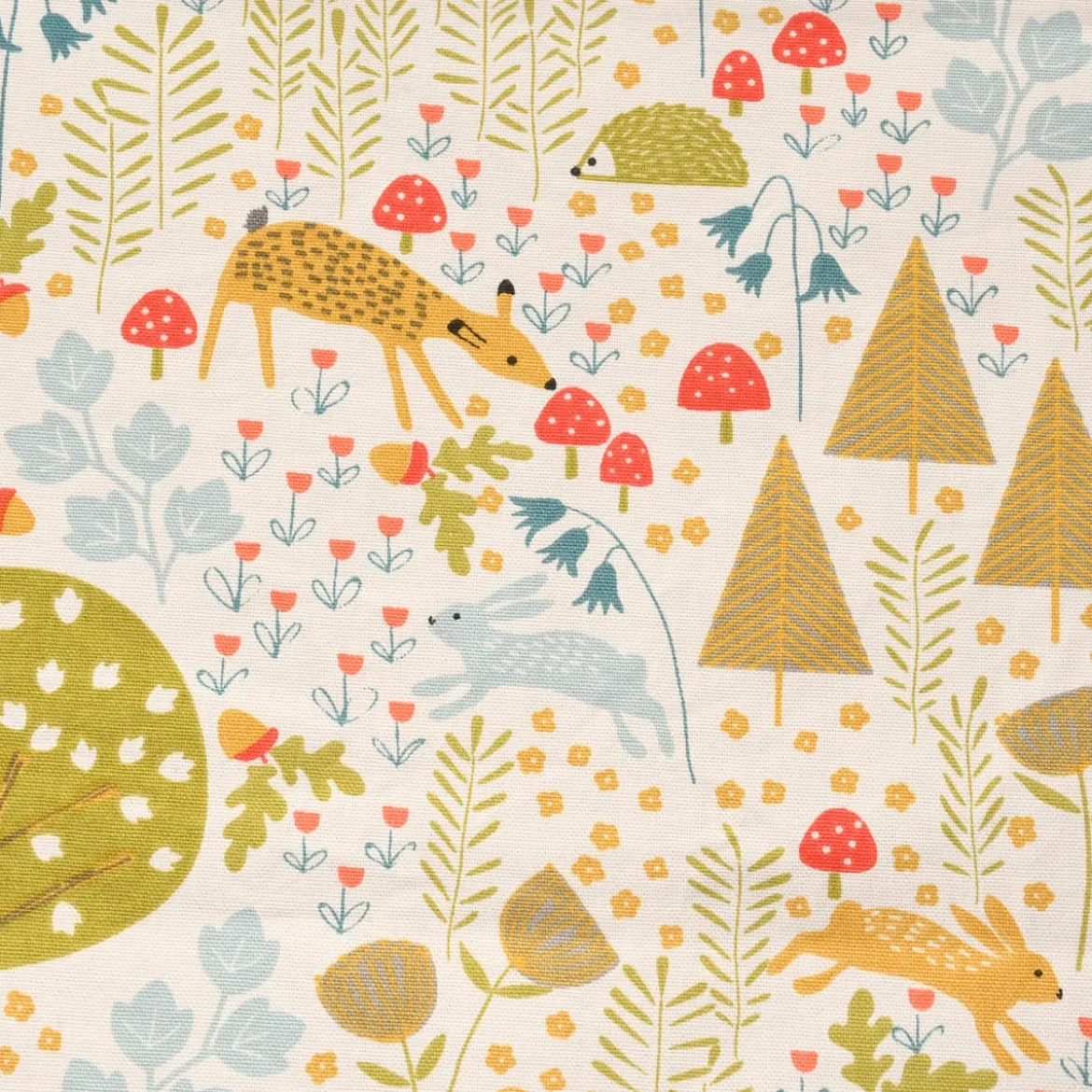 SCHÖNER LEBEN. Tischläufer Fryett`s Forrest Wald grün gelb blau 40x160cm