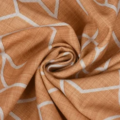 SCHÖNER LEBEN. Tischläufer Geometrie Sechseck gelb beige 40x160cm