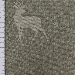 SCHÖNER LEBEN. Tischläufer helle Hirsche beige braun türkis 40x160cm