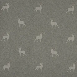SCHÖNER LEBEN. Tischläufer helle Hirsche beige braun türkis 40x160cm