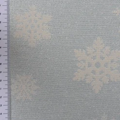 SCHÖNER LEBEN. Tischläufer Ice Star Schneeflocken Eiskristalle hellblau silberfarbig beige 40x160cm