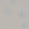 SCHÖNER LEBEN. Tischläufer Ice Star Schneeflocken Eiskristalle beige hellblau silberfarbig 40x160cm