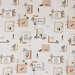 SCHÖNER LEBEN. Tischläufer Lebensweisheiten beige 40x160cm