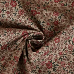 SCHÖNER LEBEN. Tischläufer Leinenlook Sweet Daisy Allover Blümchen natur rosa grün 40x160cm