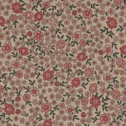 SCHÖNER LEBEN. Tischläufer Leinenlook Sweet Daisy Allover Blümchen natur rosa grün 40x160cm