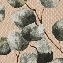SCHÖNER LEBEN. Tischläufer Leinenlook Eukalyptus Leaves Eukalyptusblätter natur grün 40x160cm