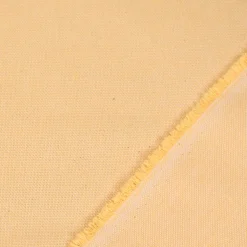 SCHÖNER LEBEN. Tischläufer Leinenlook uni pastell gelb 40x160cm