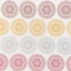 Schöner Leben Tischläufer Mandala Ornament Kreise beige bunt pastell 40x160cm