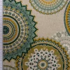 SCHÖNER LEBEN. Tischläufer Mandalas natur grün 40x160cm