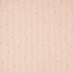 SCHÖNER LEBEN. Tischläufer Metallic Blätterranken rosa goldfarbig 40x160cm