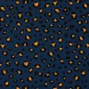 SCHÖNER LEBEN. Tischläufer Ottoman Leopardenmuster blau 40x160cm