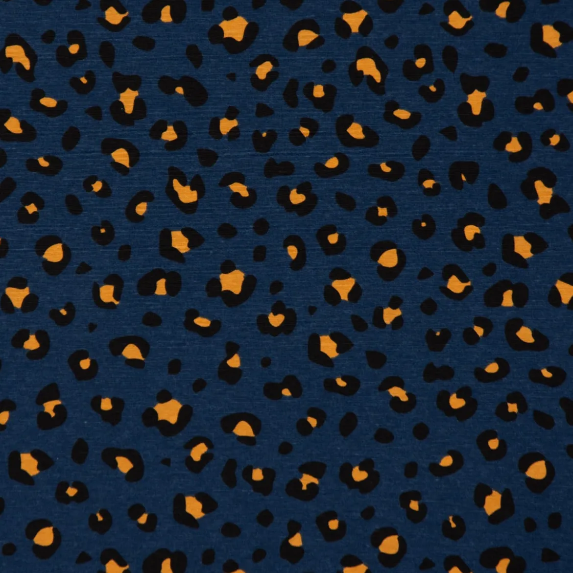 SCHÖNER LEBEN. Tischläufer Ottoman Leopardenmuster blau 40x160cm