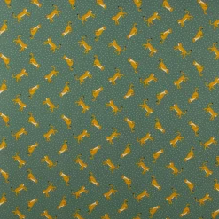 SCHÖNER LEBEN. Tischläufer Ottoman Leopard Punkte grün gelb 40x160cm