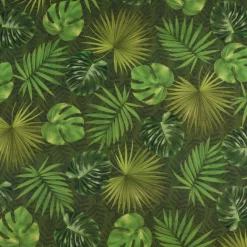 SCHÖNER LEBEN. Tischläufer Outdoor Palmen Blätter grün 40x160cm