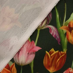 SCHÖNER LEBEN. Tischläufer Outdoor Tulip Painting Tulpen grün rot 40x160cm