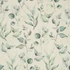 SCHÖNER LEBEN. Tischläufer Outdoor Plant Lover Blätterzweige Aquarell mint grün 40x160cm