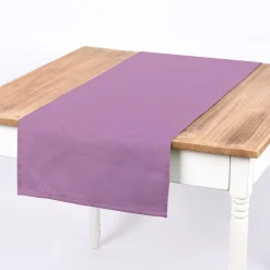 SCHÖNER LEBEN. Tischläufer Panama Basic uni lila 40x160cm