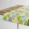 Schöner Leben Tischläufer Park West Lemonade Rauten grün gelb grau 40x160cm